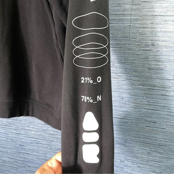 Nike Air Black 1/4 Zip Pullover Activewear Sweatshirt  Large - Picture 4 of 8